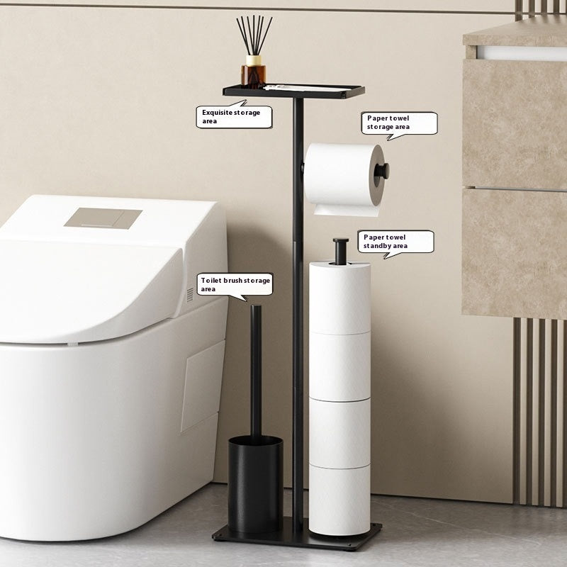 Bathroom Organizer – Paper Holder & Brush