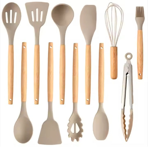 Premium Silicone Cooking Utensil Set (12-Piece)