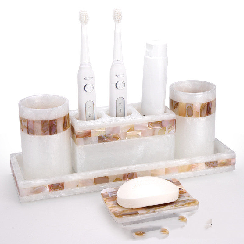 Luxury Bathroom Soap Dispenser & Holder Set