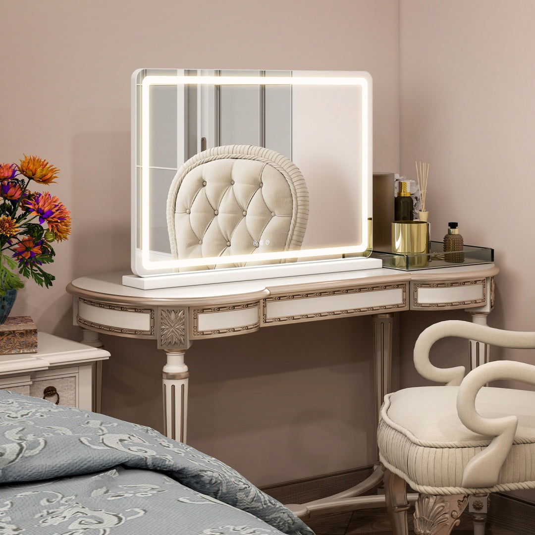 LED Vanity Makeup Mirror – Dimmable Touch Control