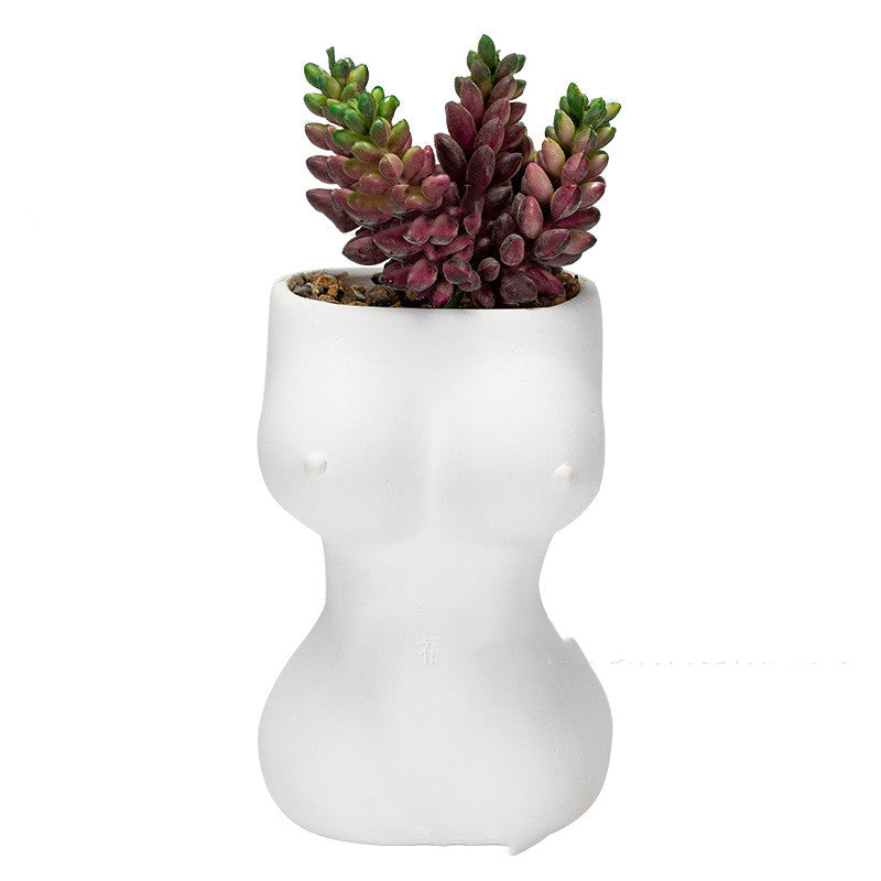 Modern Body Shape Vase – Decorative Ceramic Planter