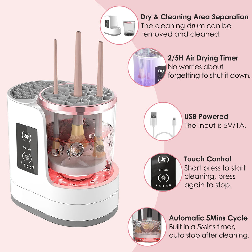 4 In 1 Electric Makeup Brush Cleaner