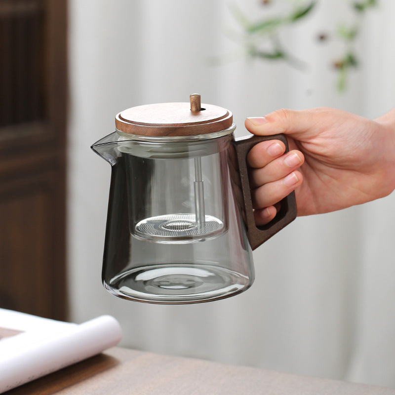 Tea Separation Pot Walnut Handle