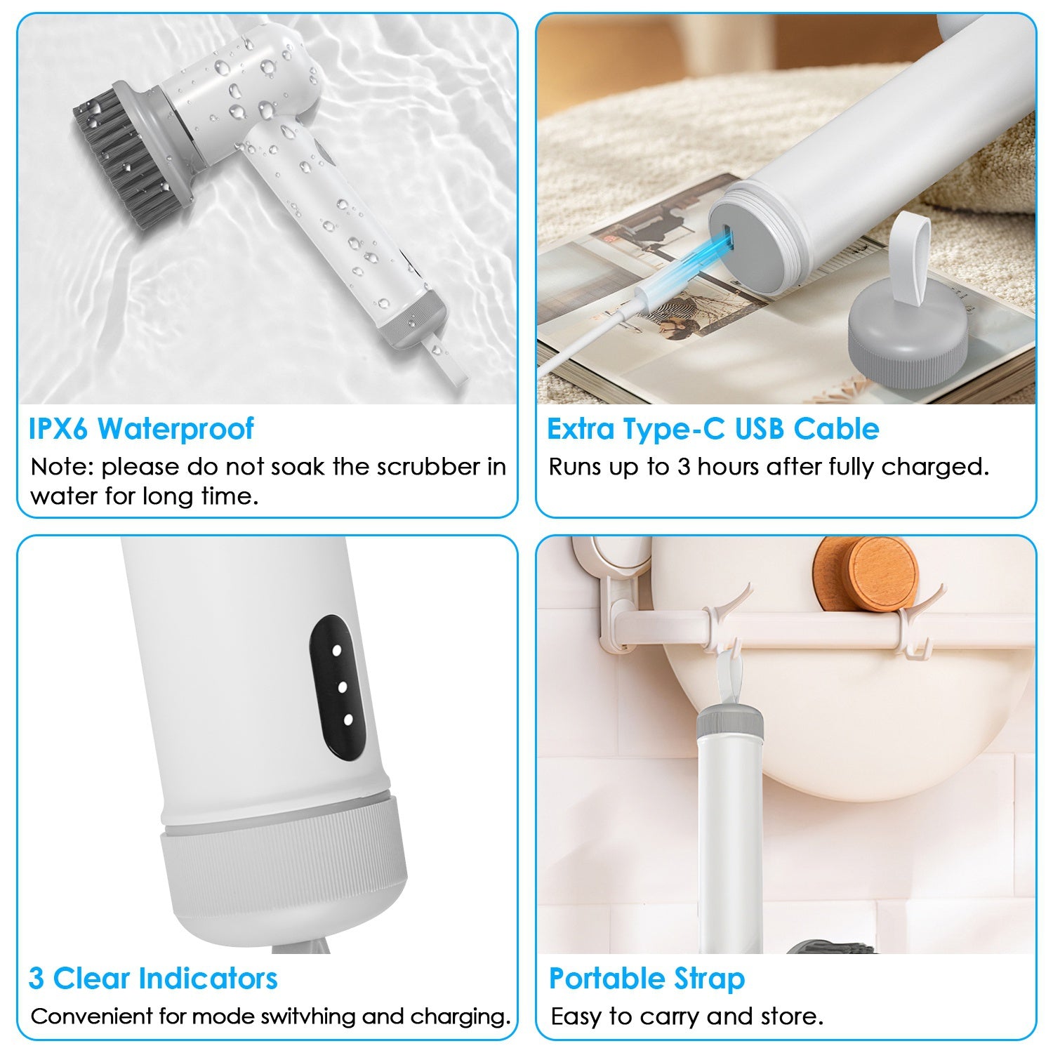 Electric Spin Scrubber – Cordless Cleaning Brush