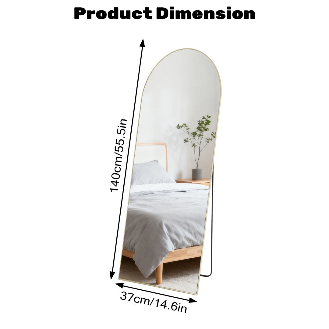 56x15 Rectangle Full Length Mirror, Full Body Standing Mirror
