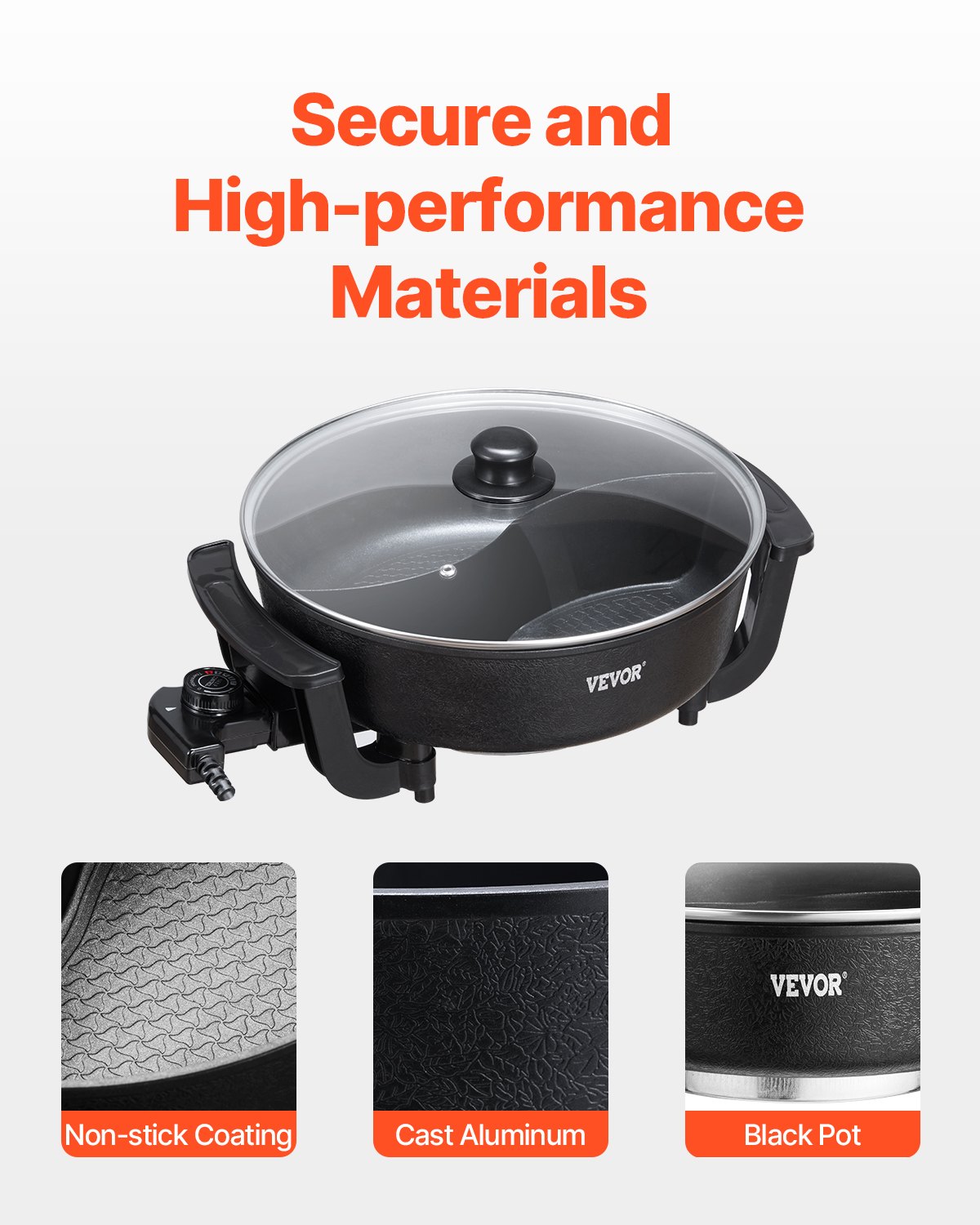 Electric Hot Pot with Divider – 5L Family Cooker