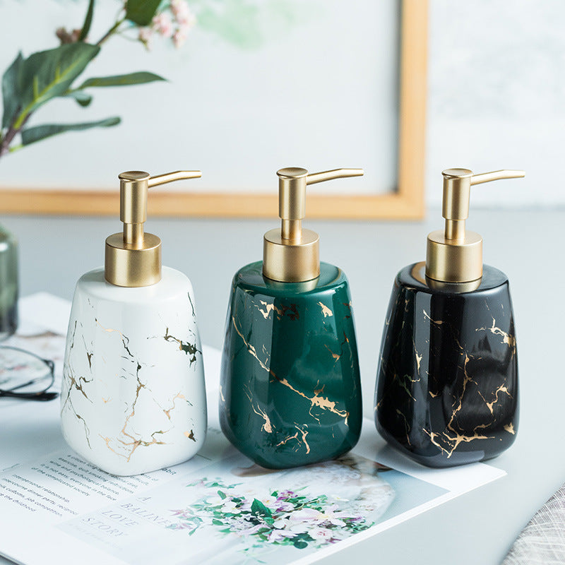 Luxury Marble Ceramic Soap & Lotion Dispenser