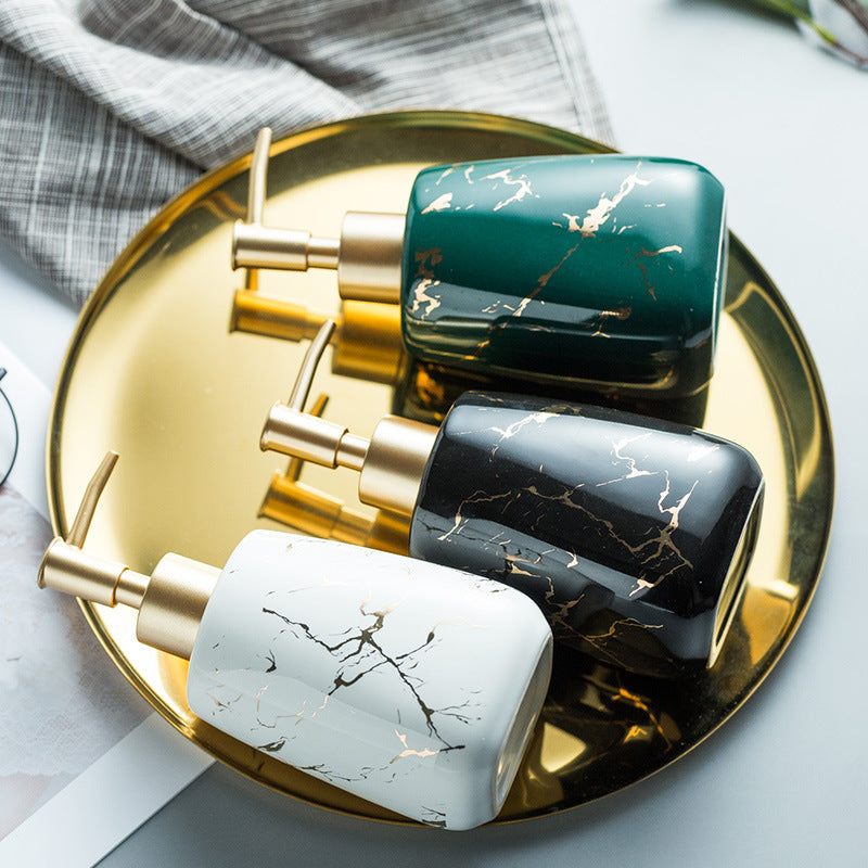 Luxury Marble Ceramic Soap & Lotion Dispenser