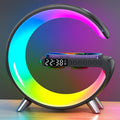 AuraGlow Smart Lamp – LED Light, Bluetooth Speaker & Wireless Charger