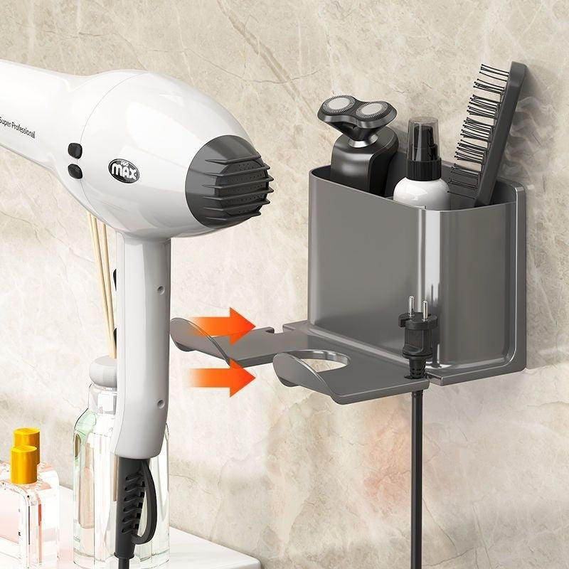 Minimalist Hair Dryer Wall Holder