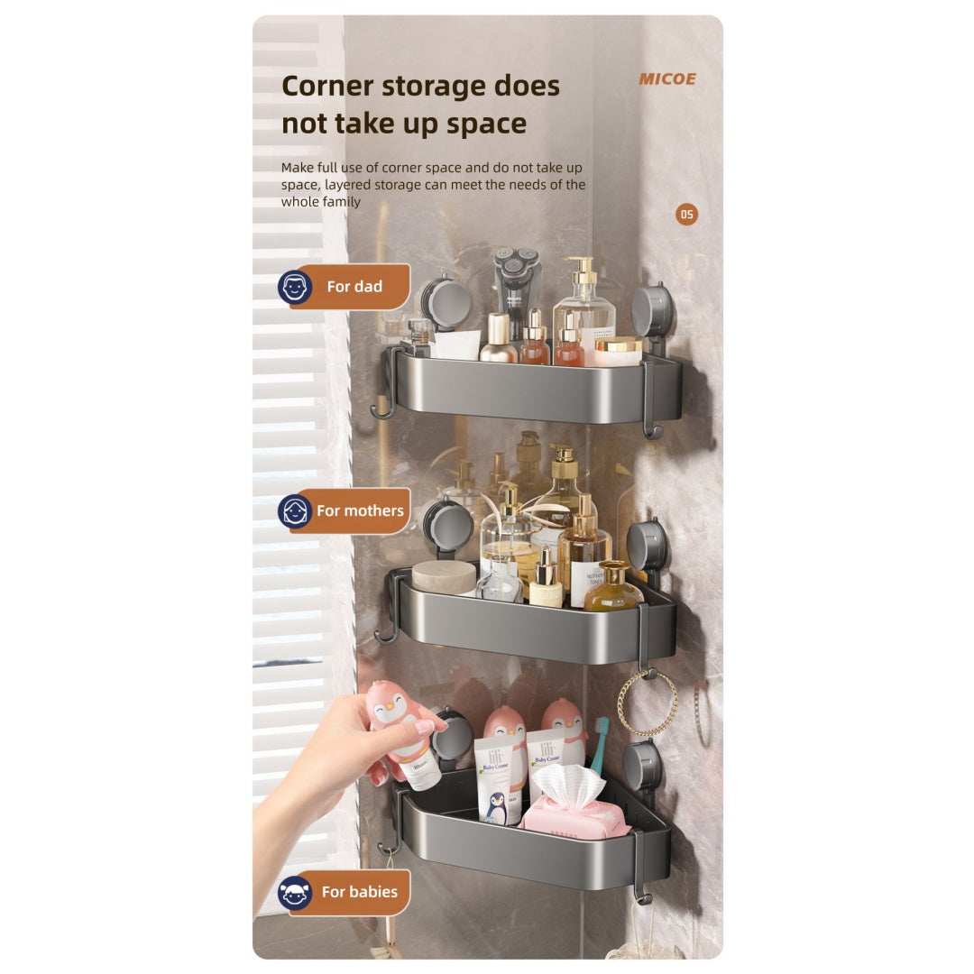 Suction Cup Bathroom Corner Bracket