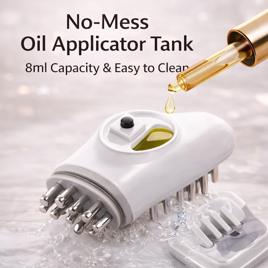 EMS Electric Scalp Massager with Red & Blue Light