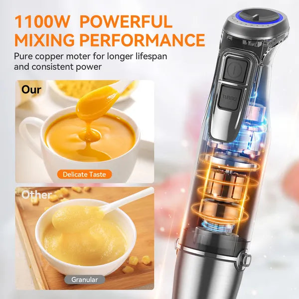 ProBlend Hand Blender – 5-in-1 Immersion Mixer with Turbo Mode