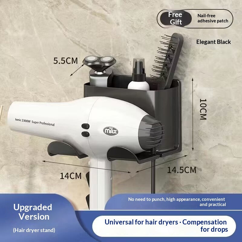 Minimalist Hair Dryer Wall Holder