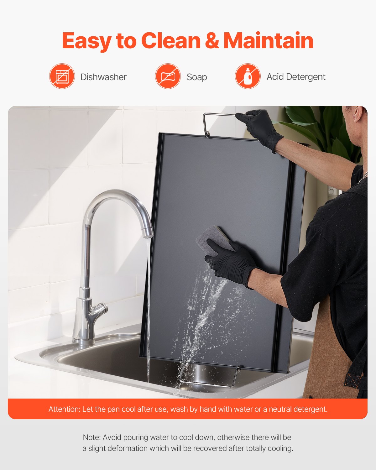 Flat Top BBQ Griddle Pan – Universal Grill Plate