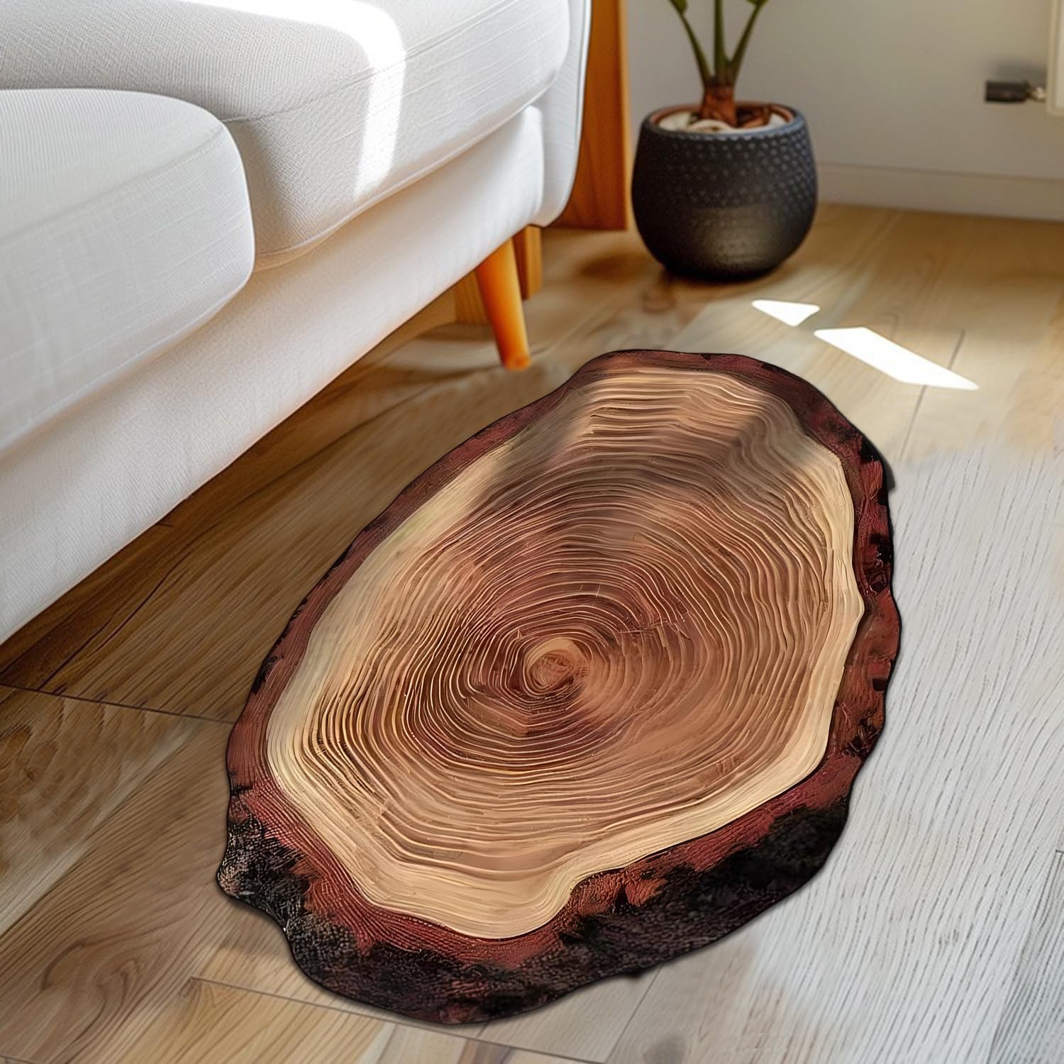 3D Wood Grain Non-Slip Bathroom Mat