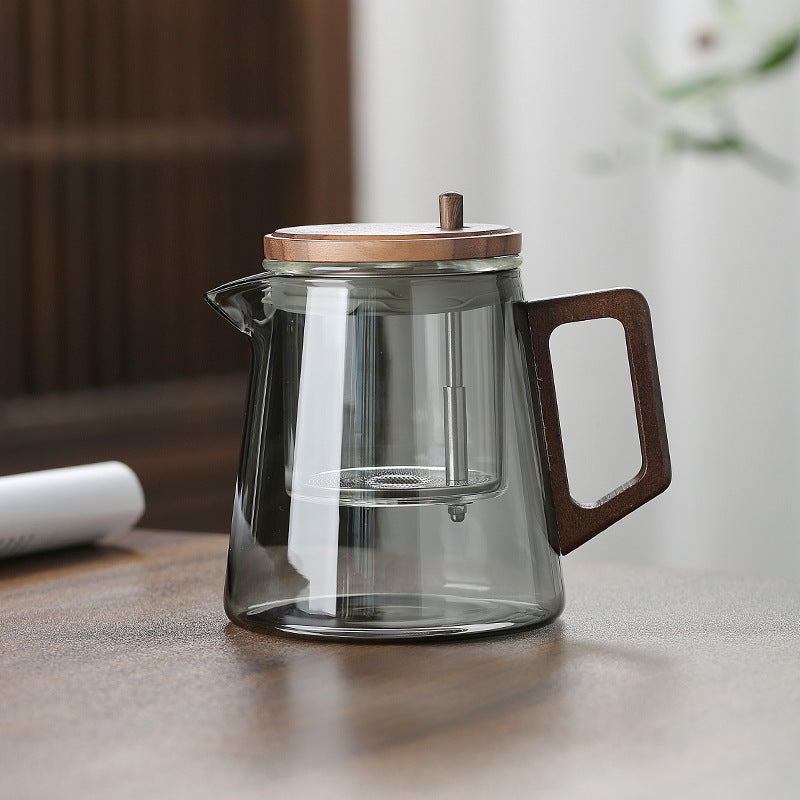 Tea Separation Pot Walnut Handle