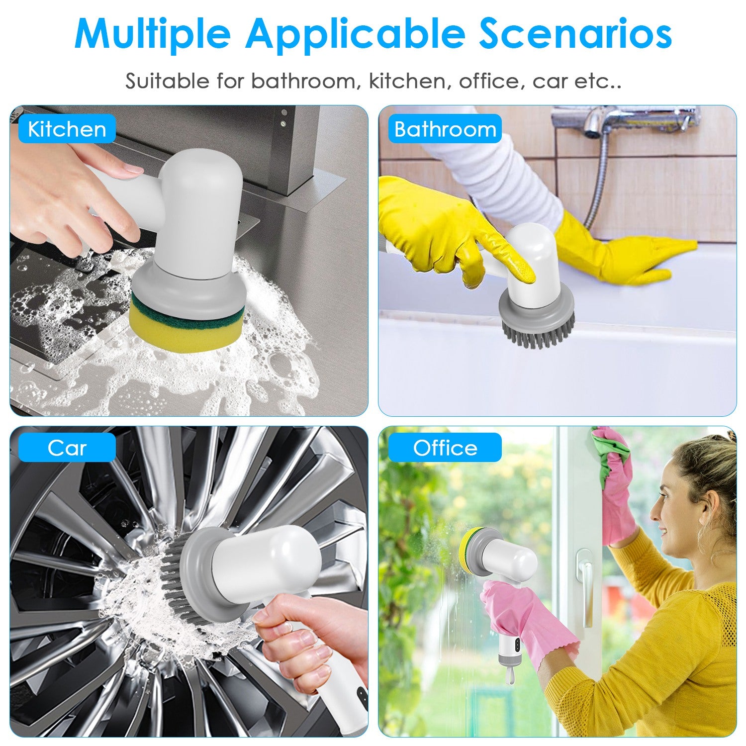 Electric Spin Scrubber – Cordless Cleaning Brush