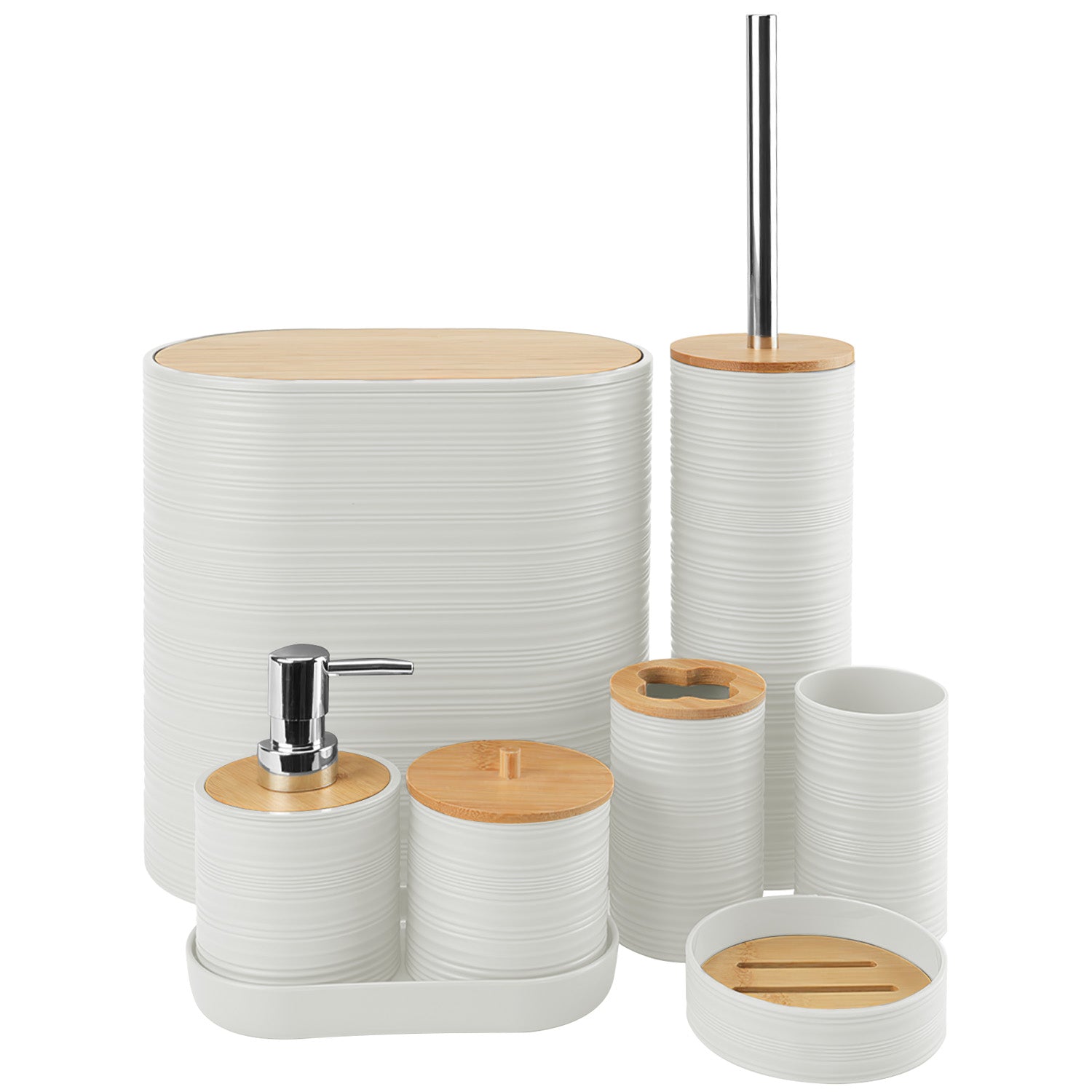 8-Piece Luxury Bathroom Accessories Set