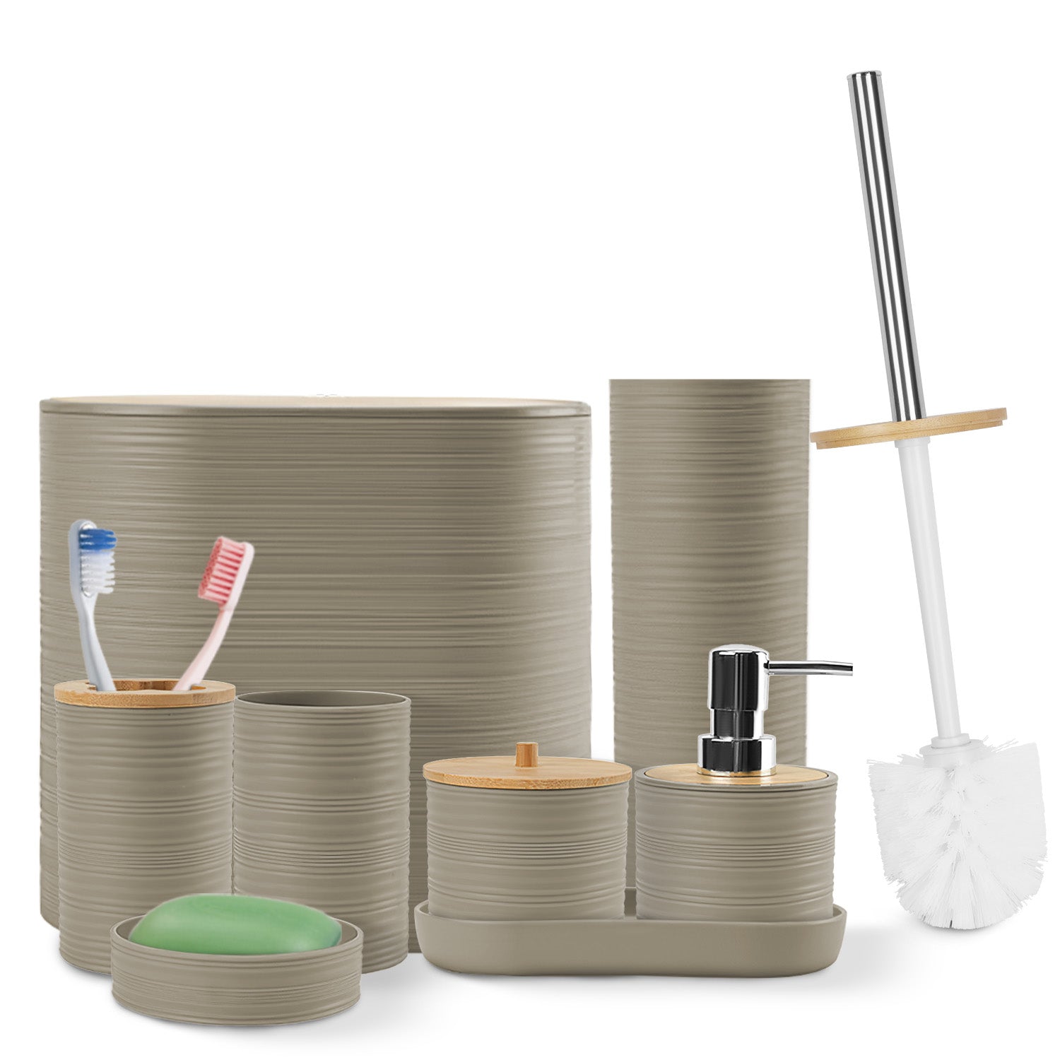 8-Piece Luxury Bathroom Accessories Set